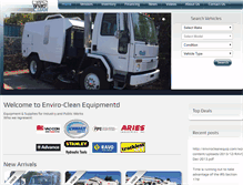 Tablet Screenshot of envirocleanequip.com